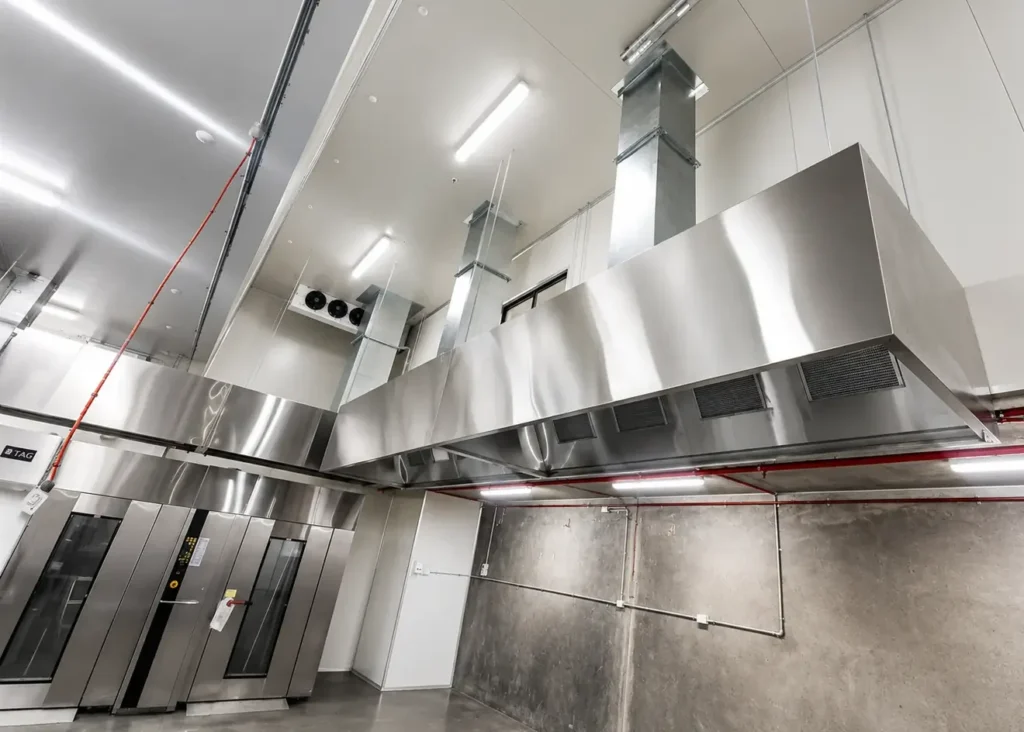 Stainless canopy and ductwork
