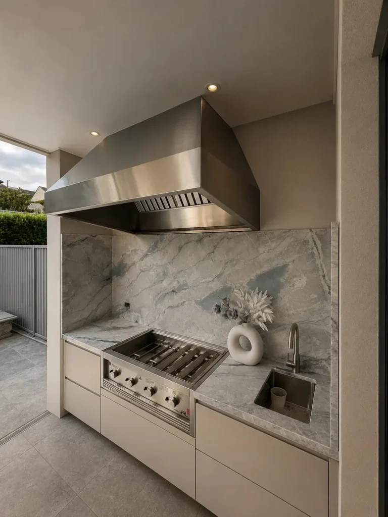 Modern commercial kitchen interior